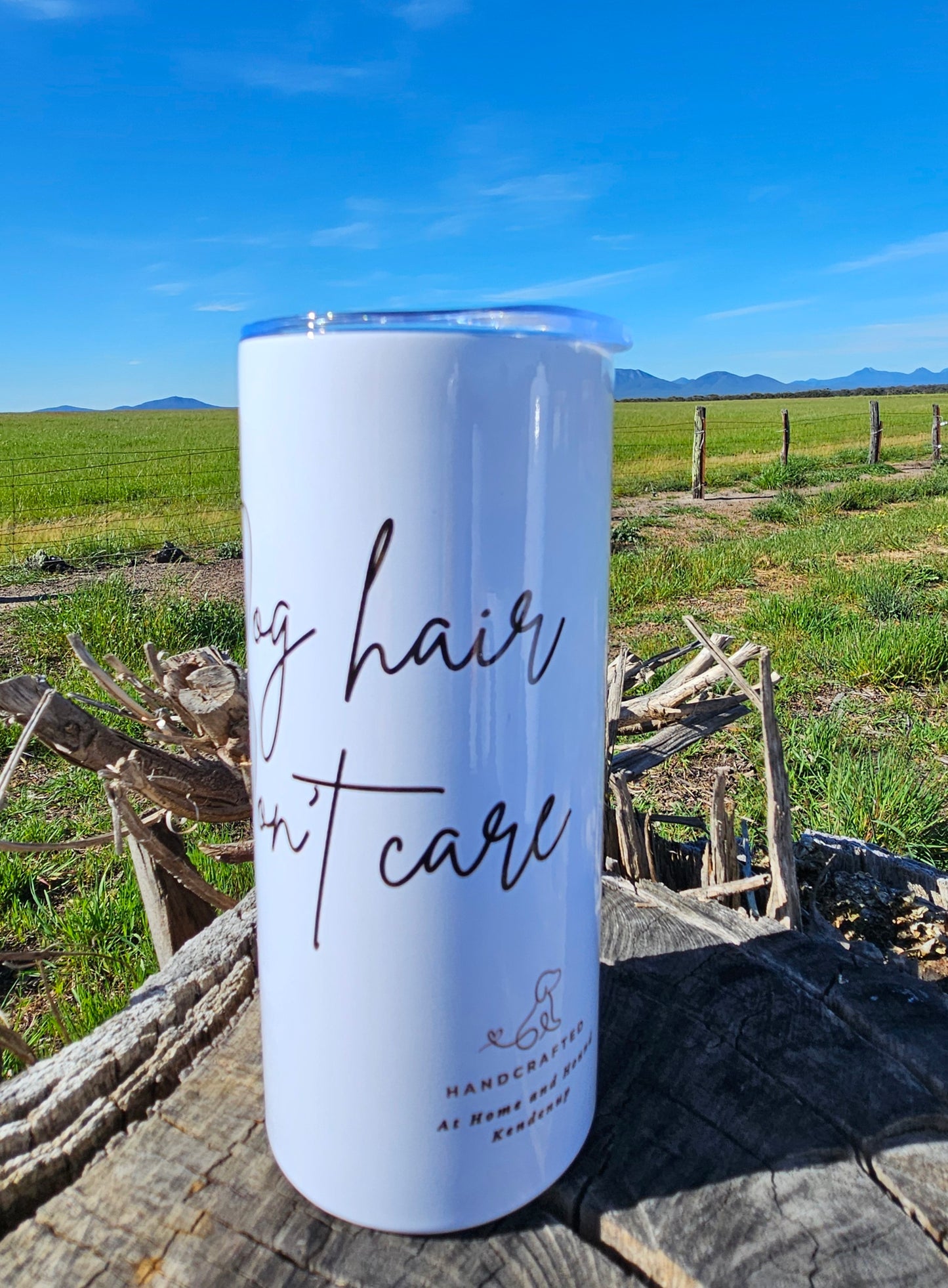 Dog hair don't care travel mug