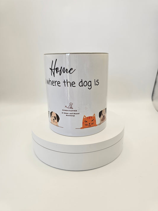 Dog themed ceramic cup