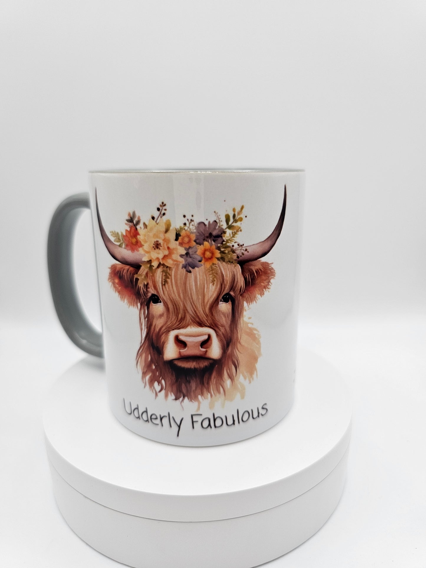 Cow themed ceramic cup
